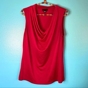 Worthington red blouse